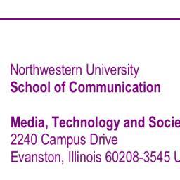 Northwestern University's PhD program in Media, Technology and Society