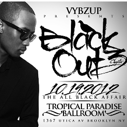 ALL BLACK AFFAIR . TROPICAL PARADISE BALLROOM.