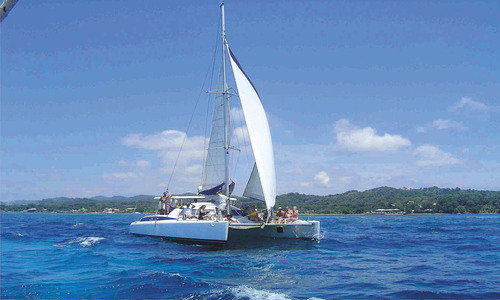 UtilaCatamaran's profile picture. The Nina Elisabeth II catamaran, operated by Captain Vern Fine, provides a charter ferry service between #Roatan and #Utila, #Bay Islands, #Honduras