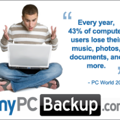 backup_pc's profile picture. Why backup your computer, because every 59 seconds a laptop is stolen. Loosing all of your filles and photos. Go onto http://t.co/r6Fj9DuHo4