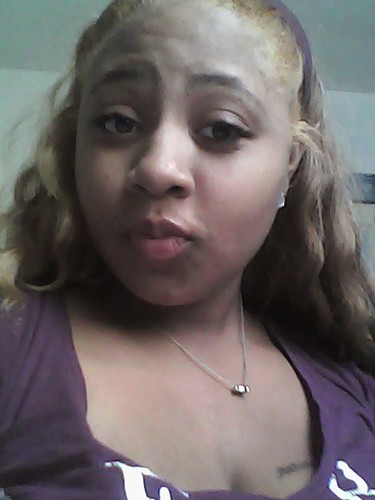 A young beautiful lady living blessed. dont need friends because they turn on you. I smile because im happy