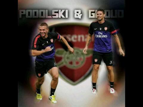 New fanbase @Arsenal strikers Lukas Podolski & Olivier Giroud. Share news about @Arsenal. Daily Poldi & Giroud. We believe @Arsenal will be champions. Gooners!.