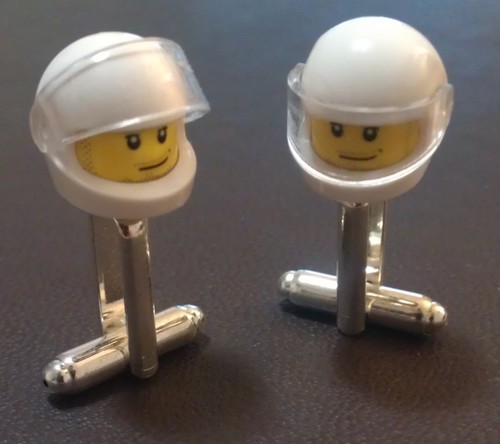 Handmade Lego Cuff links & Earrings