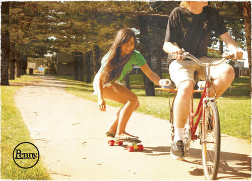 we are a penny board team. our members are paul derosa and corey mccluskey