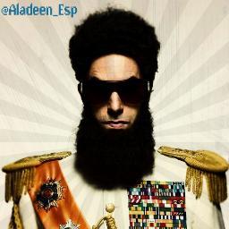 Shabazz Aladeen, líder supremo de la República de Wadiya. Séptimo hijo de Omar Aladeen. Glorioso Presidente-de-por-vida, Gadafi era íntimo. Humor, o algo.