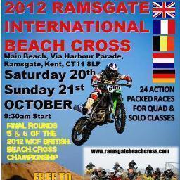 Ramsgate Beach Cross - 2 days of adrenalin fuelled racing and free for spectators. Saturday 20th and Sunday 21st October 2012