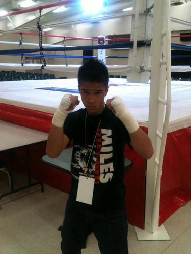 muaythaiej1's profile picture. I'm 14 and train out of Mike Miles Muay Thai in Calgary, Canada. And fight for Team Miles!
Fight weight 120-124lbs current record 1-0 - http://t.co/MVwnzn1w2O
