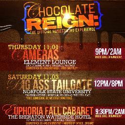 Chocolate Reign: The Official Homecoming Experience hosted by the Eastern Region of Iota Phi Theta Fraternity, Inc., Nov 1st-3rd in Norfolk VA...OLE est 1963