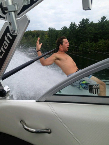 LivingtheDream all over, @TEAMLTD_  Firefighter, show-skier, & not a fan of wearing socks