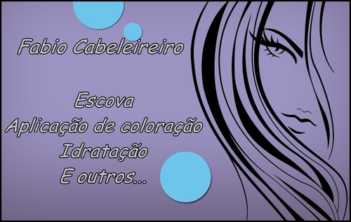 Faço cabelo a domicilio
Tenho promoções impartiveis.
Os interessados é so ligar para 
(27) 33168253 e agendar sua visita..

Att: Frabio Franco.