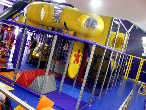 Partyman World of Play Lakeside provides lots of fun and play on the huge themed play structures, football area and fantastic slides!