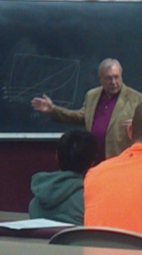 I am the standard old crazy prof. I teach economics at Wartburg College