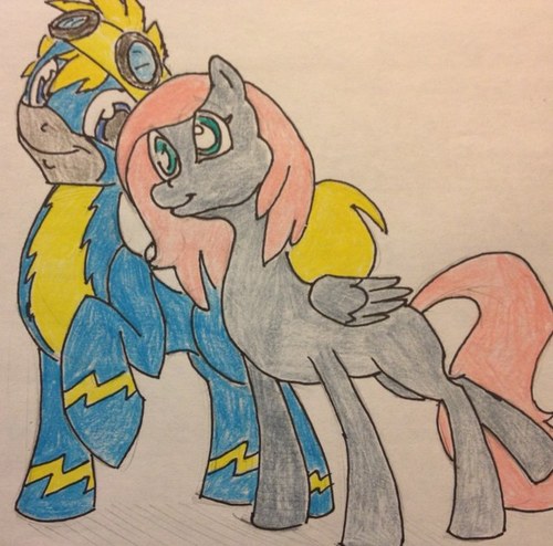 A Pegasus that is married @mlp_Glyde, adoptive mother to @mlp_TrebleRiff and @mlp_puff . Mother to @mlp_blaze . (RP EST)