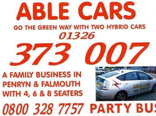 Multiple 8 Seaters, 3 Hybrid Cars, Party Bus, Mercedes 01326373007 Falmouths forward thinking family run taxi service DOWNLOAD THE APP