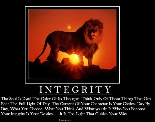 The true test of character is not what you do when everyone is watching, but what you do when you are all alone.