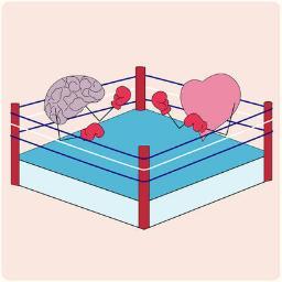 The battle is between your heart and your brain. You just have to know which one will be the best choice.