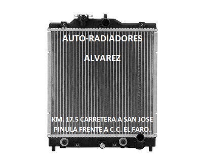 Reparacion de radiadores de toda clase de automovil, precios comodos.
Ubicados en Km. 17.5 carretera a San Jose Pinula frente a C.C. EL FARO. cel: 53976663.