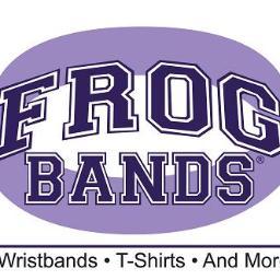 #TCU FROGbands wristbands, available in 3 varieties, as well as t-shirts and can be purchased through our website, http://t.co/0iNUANjojB. #GoFrogs