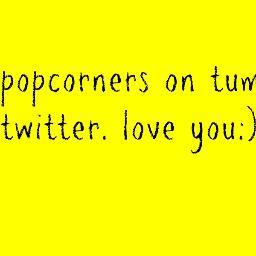 thepopcorners's profile picture. halloooo! Ihr könnt uns auch auf tumblr folgen: thepopcorners!Pop und cornen die Welt!