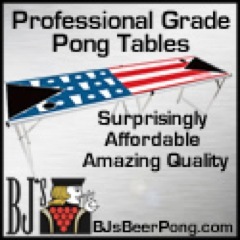 Leading provider of Professional Grade Tournament and Custom Beer Pong Tables.