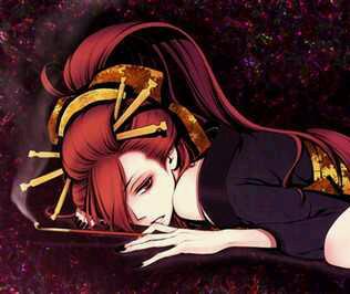 A Komainu. Found by a man with a twisted addiction, who so boldly lay calm to her. Bowing only to @MurderousMaster...A Beast with twisted Tamer. [OC/RP+18.]