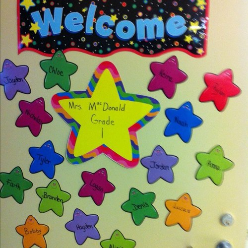 Mrs. MacDonald's grade 1 class at Terry Fox Elementary school in Bathurst, NB