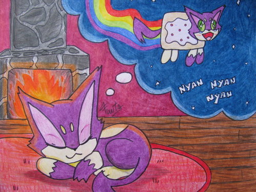 [#PokéRol] Purrloin de familia adinerada.Tranquila,maliciosa,TEN CUIDAO' QUE TEN'GATUSO.Mimitos para todos,purr.Vivo a lo grande.Quiero Whiscash.