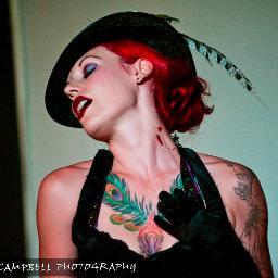 Burlesque performer, pin up, jazz crooner, yogi, vegan. Tuesday nights at Devils Point, Wednesday nights @sunset_strippdx