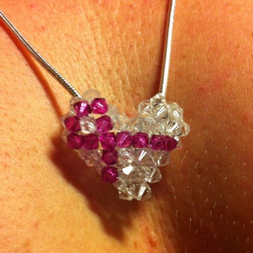 I crochet and knit. The money I get from selling it goes straight to Komen as a Team Betty.