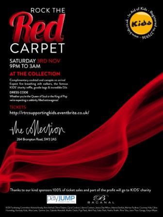 Rock the Red Carpet in support of @kidscharity.
Get ready to be papp'd! http://t.co/5mjPGHhPq5
Saturday 3rd November!