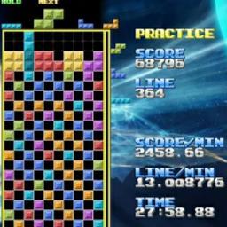 囧 = Tetris (30-50LPM, 20-90APM) + Vocaloid (日本語→中文，英语，各种语……) + Programming (渣渣)