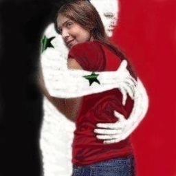 Each person has two Nations, his and Syria
Syria will survive.We love Syria.We want a peaceful and stable Nation.
