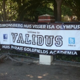 ValidusCluster's profile picture. Validus Cluster, Universiteit Stellenbosch University
GOLDFIELDS * ACADEMIA * SIMONSBERG * HUIS VISSER * HUIS MARAIS * OLYMPUS * ISA * FRANCIE