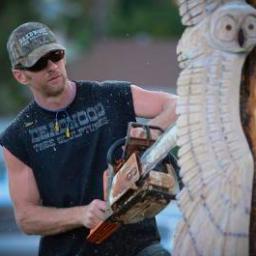 We carve art out of wood using chainsaws, and we're very good at it. See us in action on the #ChainsawGang show on @CMT - Saturdays @ 10/9c