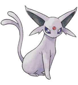 I'm Espeon the Psychic type pokemon. My loyal trainers are @FutureCyborg17 and @FutureValese. Movesets Psychic/Focus Blast/Sunlight/Shadow Ball
