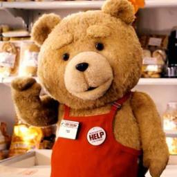 Salut, moi c'est TED, le petit ours en peluche le plus célèbre au monde. Pendant mes pauses tournages je tweet.