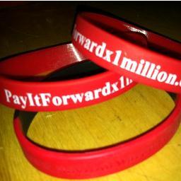 PayItForwardx1M's profile picture. Inspiring 1 Million acts of kindness in 1 year. Tracking every one through the paying it forward of our unique keyword wristbands.
