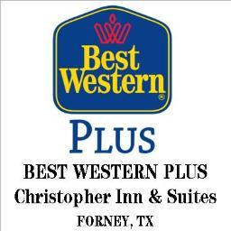 The BEST WESTERN PLUS Christopher Inn & Suites in Forney, TX offers a free hot breakfast, 1,890 sq ft of meeting space, and free high speed internet.