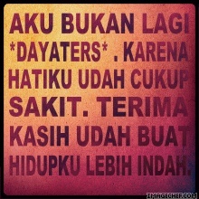 We are not fanbase of DAYATERS.