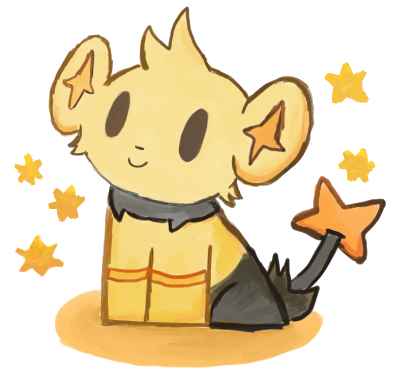 I'm a shiny shinx named after the great and powerful @Pewdie :D obsessed with candy :)