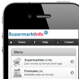 Alle supermarkten van Nederland op uw smartphone. Actuele informatie over formules, organisaties en winkels.