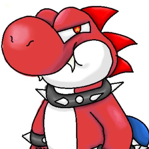 I'm Fireball, the new king of the Vampire Yoshis. Piss me off and I'll suck the blood from your brain.