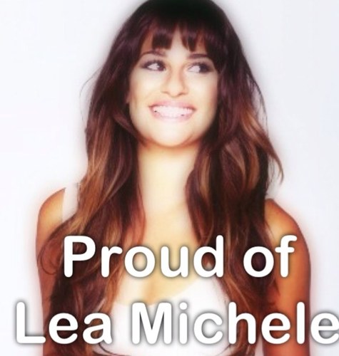 Here to support the amazing actress and singer that is @msleamichele, tweet #ProudOfLea to show how proud you are of Lea!!! :)