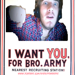 Pewdie_Bro_Army's profile picture. ALERT: THIS IS NOT THE REAL PEWDIEPIE! This is his BroArmy made by his fan.  FOLLOW ME IF YOU LOVE PEWDIE! Real Pewdiepie ---- @pewdie 
SUB TO HIM ON YOUTUBE!