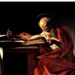 Philosophy teacher. Corruptor of the youth. Pic: St. Jerome Writing, background: Raphael, School of Athens.