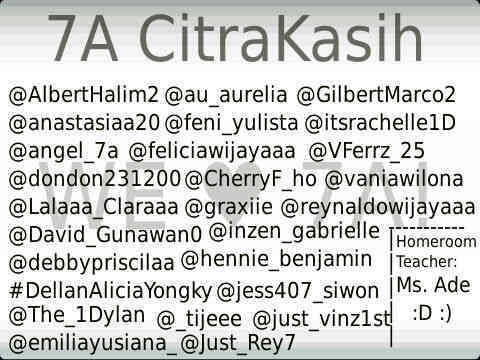 7A_7Amazing's profile picture. The Official CitraKasihJuniorHighSchool's 7A Twitter Page! | Academic year 2012-2013