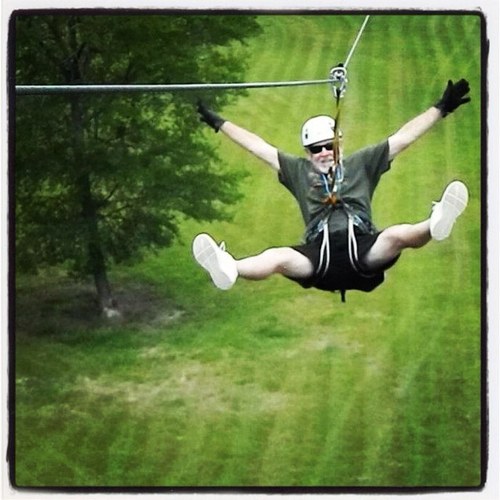 A unique, adrenaline-filled adventure with a mile of free-wheeling zip activity!