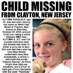 MissingAutumnNJ's profile picture. Please call 911 if you have any information about seeing Autumn Pasquale.