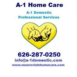 A-1 Home Care offers affordable & reliable home care services in Monrovia, Duarte, Azsua, Covina & surrounding cities