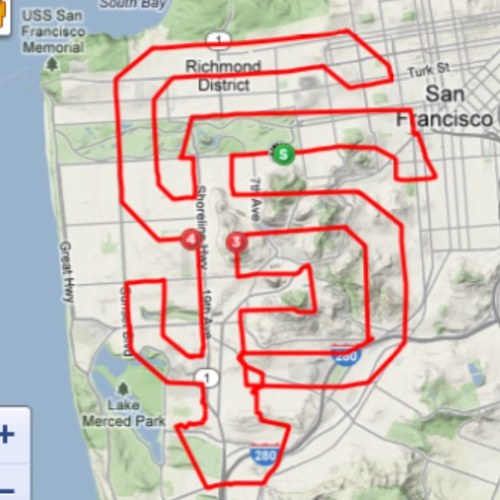 I like to draw things with Strava & race bikes.